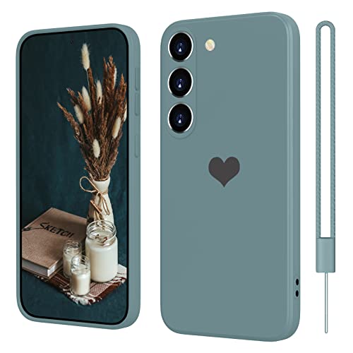 SupVict Samsung Galaxy S23 Plus Hülle Silikon mit Herz, Hanyhülle Samsung S23 Plus Dünn mit Microfiber, Kratzfeste Rundumschutz Case Stoßfest Slim Hülle für Samsung Galaxy S23 Plus 6.6'' Kühl Grau SupVict Samsung Galaxy S23 Plus Hülle Silikon mit Herz, Hanyhülle Samsung S23 Plus Dünn mit Microfiber, Kratzfeste Rundumschutz Case Stoßfest Slim Hülle für Samsung Galaxy S23 Plus 6.6'' Kühl Grau von SupVict
