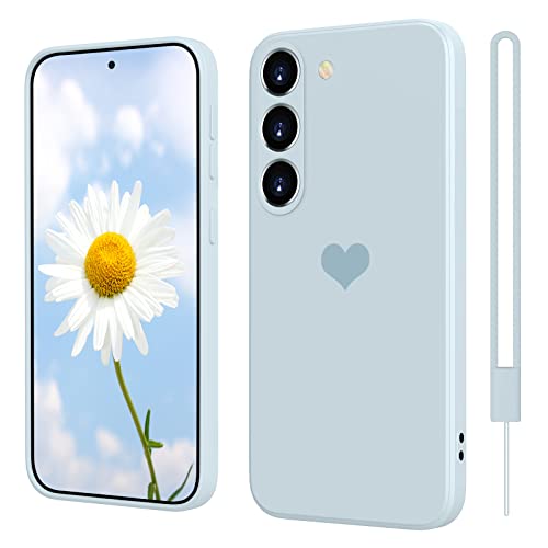 SupVict Samsung Galaxy S23 Plus Hülle Silikon mit Herz, Hanyhülle Samsung S23 Plus Dünn mit Microfiber, Kratzfeste Rundumschutz Case Stoßfest Slim Hülle für Samsung Galaxy S23 Plus 6.6'' Mint Blau SupVict Samsung Galaxy S23 Plus Hülle Silikon mit Herz, Hanyhülle Samsung S23 Plus Dünn mit Microfiber, Kratzfeste Rundumschutz Case Stoßfest Slim Hülle für Samsung Galaxy S23 Plus 6.6'' Mint Blau von SupVict
