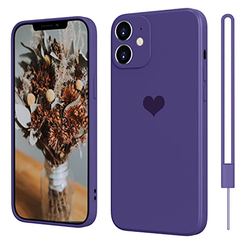 SupVict iPhone 11 Hülle Silikon Case mit Herz, Hanyhülle iPhone 11 Ultra Dünn mit Microfiber, Kratzfeste Rundumschutz Case Stoßfest Slim Schutz Hülle für iPhone 11 6.1'' Dunkel Violett SupVict iPhone 11 Hülle Silikon Case mit Herz, Hanyhülle iPhone 11 Ultra Dünn mit Microfiber, Kratzfeste Rundumschutz Case Stoßfest Slim Schutz Hülle für iPhone 11 6.1'' Dunkel Violett von SupVict