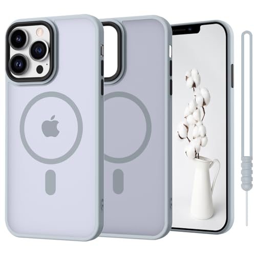 SupVict iPhone 11 Pro Hülle Magnetisch, Hanyhülle iPhone 11 Pro mit MagSafe Matte Clear Leicht Dünn Robust rutschfest Anti-Gelb Kratzfest Schutz Stoßfeste Hülle iPhone 11 Pro 5.8'' Hell Grau von SupVict