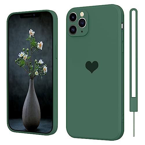 SupVict iPhone 11 Pro Hülle Silikon Case mit Herz, Hanyhülle iPhone 11 Pro Ultra Dünn mit Microfiber, Kratzfeste Rundumschutz Case Stoßfest Slim Schutz Hülle für iPhone 11 Pro 5.8'' Grün SupVict iPhone 11 Pro Hülle Silikon Case mit Herz, Hanyhülle iPhone 11 Pro Ultra Dünn mit Microfiber, Kratzfeste Rundumschutz Case Stoßfest Slim Schutz Hülle für iPhone 11 Pro 5.8'' Grün von SupVict