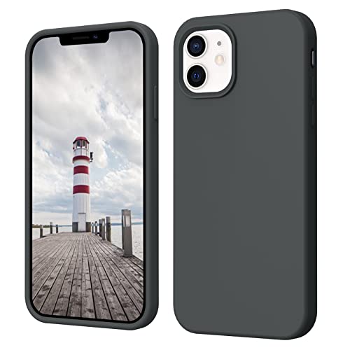 SupVict iPhone 12 Hülle iPhone 12 Pro Hülle Liquid Silikon Case, Hanyhülle iPhone 12/12 Pro Slim Kratzfest Flüssigsilikon Gummi Microfaser Futter Rundumschutz Case iPhone 12/12 Pro 6.1'' Schwarz Grau SupVict iPhone 12 Hülle iPhone 12 Pro Hülle Liquid Silikon Case, Hanyhülle iPhone 12/12 Pro Slim Kratzfest Flüssigsilikon Gummi Microfaser Futter Rundumschutz Case iPhone 12/12 Pro 6.1'' Schwarz Grau von SupVict