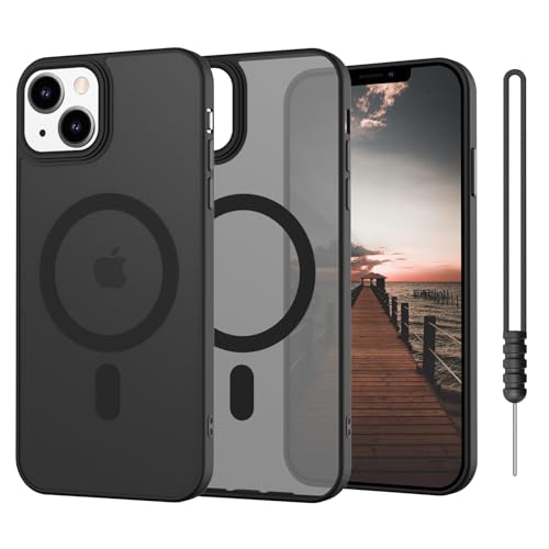 SupVict iPhone 13 Hülle Magnetisch, Hanyhülle iPhone 13 mit MagSafe Matte Clear Leicht Dünn Robust rutschfest Anti-Gelb Kratzfest Schutz Stoßfeste Hülle iPhone 13 6.1'' Schwarz SupVict iPhone 13 Hülle Magnetisch, Hanyhülle iPhone 13 mit MagSafe Matte Clear Leicht Dünn Robust rutschfest Anti-Gelb Kratzfest Schutz Stoßfeste Hülle iPhone 13 6.1'' Schwarz von SupVict