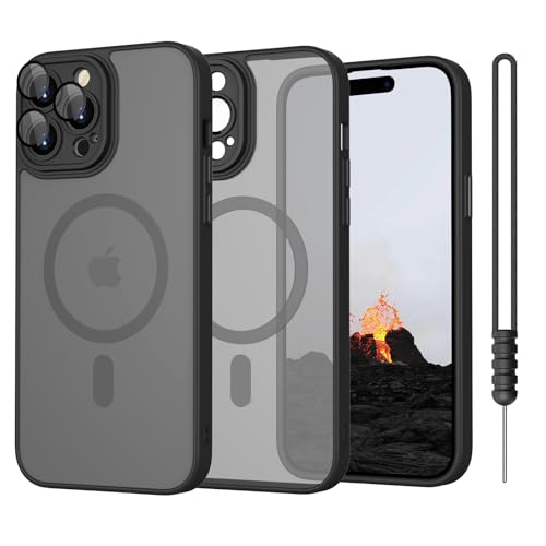 SupVict iPhone 15 Pro Hülle mit MagSafe, Hanyhülle iPhone 15 Pro Magnetisch Durchscheinendes Matte Touch Leicht Dünn rutschfest Anti-Gelb Kratzfest Schutz Stoßfeste Hülle iPhone 15 Pro 6.1'' Schwarz SupVict iPhone 15 Pro Hülle mit MagSafe, Hanyhülle iPhone 15 Pro Magnetisch Durchscheinendes Matte Touch Leicht Dünn rutschfest Anti-Gelb Kratzfest Schutz Stoßfeste Hülle iPhone 15 Pro 6.1'' Schwarz von SupVict
