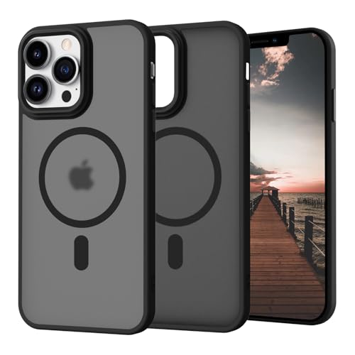 iPhone 11 Pro Max Hülle mit Magsafe, SupVict Hanyhülle iPhone 11 Pro Max Magnetisch Matte Clear Leicht Dünn Robust Rutschfest Anti-Gelb Kratzfest Schutz Stoßfeste Hülle iPhone 11 Pro Max 6.5'' Schwarz von SupVict