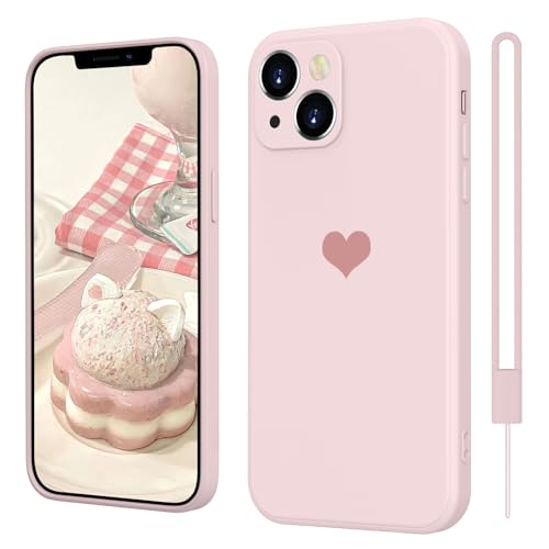 iPhone 13 Hülle Silikon Case mit Herz, SupVict Hanyhülle iPhone 13 Ultra Dünn mit Microfiber, Kratzfeste Rundumschutz Case Stoßfest Slim Schutz Hülle für iPhone 13 6.1'' Rosa iPhone 13 Hülle Silikon Case mit Herz, SupVict Hanyhülle iPhone 13 Ultra Dünn mit Microfiber, Kratzfeste Rundumschutz Case Stoßfest Slim Schutz Hülle für iPhone 13 6.1'' Rosa von SupVict
