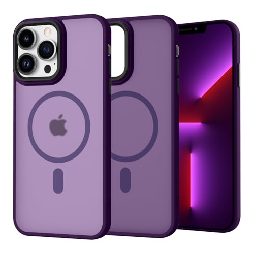 iPhone 14 Pro Max Hülle mit MagSafe, SupVict Hanyhülle iPhone 14 Pro Max Magnetisch Matte Clear Leicht Dünn Robust Rutschfest Anti-Gelb Kratzfest Stoßfeste Hülle iPhone 14 Pro Max 6.7'' Dunkel Violett iPhone 14 Pro Max Hülle mit MagSafe, SupVict Hanyhülle iPhone 14 Pro Max Magnetisch Matte Clear Leicht Dünn Robust Rutschfest Anti-Gelb Kratzfest Stoßfeste Hülle iPhone 14 Pro Max 6.7'' Dunkel Violett von SupVict