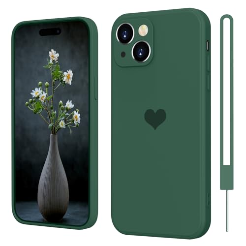 iPhone 15 Plus Hülle Silikon Case mit Herz, SupVict Hanyhülle iPhone 15 Plus Ultra Dünn mit Microfiber, Kratzfeste Rundumschutz Case Stoßfest Slim Schutz Hülle für iPhone 15 Plus 6.7'' Grün iPhone 15 Plus Hülle Silikon Case mit Herz, SupVict Hanyhülle iPhone 15 Plus Ultra Dünn mit Microfiber, Kratzfeste Rundumschutz Case Stoßfest Slim Schutz Hülle für iPhone 15 Plus 6.7'' Grün von SupVict