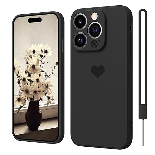 iPhone 15 Pro Max Hülle Silikon Case mit Herz, SupVict Hanyhülle iPhone 15 Pro Max Ultra Dünn mit Microfiber, Kratzfeste Rundumschutz Case Stoßfest Slim Schutz Hülle für iPhone 15 Pro Max 6.7''Schwarz iPhone 15 Pro Max Hülle Silikon Case mit Herz, SupVict Hanyhülle iPhone 15 Pro Max Ultra Dünn mit Microfiber, Kratzfeste Rundumschutz Case Stoßfest Slim Schutz Hülle für iPhone 15 Pro Max 6.7''Schwarz von SupVict
