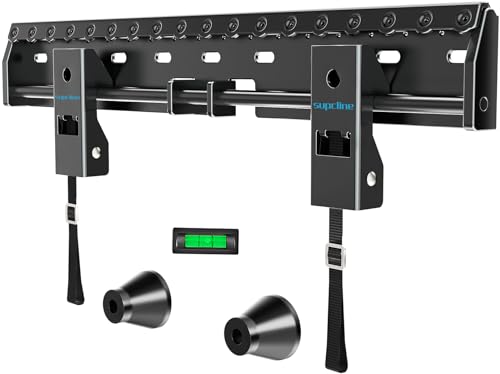 Supcline TV Wandhalterung ohne Bohren für 26-65 Zoll TV bis zu 70KG, Rigipswand No Stud Fernseher Halterung mit Max VESA 400x400mm, Low Profile TV Halterung, Einfache Installation Supcline TV Wandhalterung ohne Bohren für 26-65 Zoll TV bis zu 70KG, Rigipswand No Stud Fernseher Halterung mit Max VESA 400x400mm, Low Profile TV Halterung, Einfache Installation von Supcline
