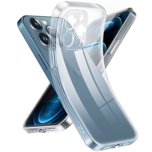 Supdeal Crystal Clear Hülle für iPhone 12 Pro Max, Niemals gelb mit Kameraschutz, Silikon Durchsichtig Handyhülle Weicher Passform, Ultra Dünn und Leicht Case Cover, 6,7", Transparent von Supdeal