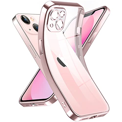 Supdeal Crystal Clear Hülle für iPhone 13, Niemals gelb mit Kameraschutz, Silikon Durchsichtig Handyhülle Weicher Passform, Ultra Dünn und Leicht Case Cover, 6,1 Zoll, Roségold Supdeal Crystal Clear Hülle für iPhone 13, Niemals gelb mit Kameraschutz, Silikon Durchsichtig Handyhülle Weicher Passform, Ultra Dünn und Leicht Case Cover, 6,1 Zoll, Roségold von Supdeal