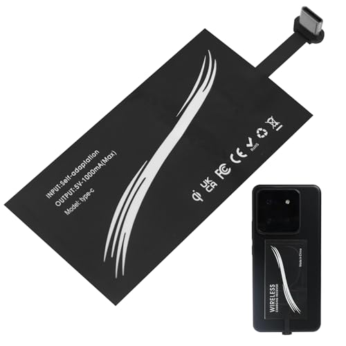 USB C Wireless Charging Receiver, Qi Empfänger USB C, Ultra Slim Typ C Qi Wireless Charger Receiver Chip für USB Handys, Kompatibel mit Galaxy A73/A53/A52/Xiaomi13T pro/13T/14T pro USB C Wireless Charging Receiver, Qi Empfänger USB C, Ultra Slim Typ C Qi Wireless Charger Receiver Chip für USB Handys, Kompatibel mit Galaxy A73/A53/A52/Xiaomi13T pro/13T/14T pro von Supecesorio