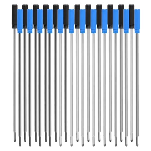 Kugelschreiberminen, 24 Stück Großraumminen für Kugelschreiber, Austauschbare Kugelschreiberminen Glattes Schreiben, 11.6 cm, Extrem Hochwertig, Langlebig, für Büro Schule, Blau & Schwarz Kugelschreiberminen, 24 Stück Großraumminen für Kugelschreiber, Austauschbare Kugelschreiberminen Glattes Schreiben, 11.6 cm, Extrem Hochwertig, Langlebig, für Büro Schule, Blau & Schwarz von Supecesorio