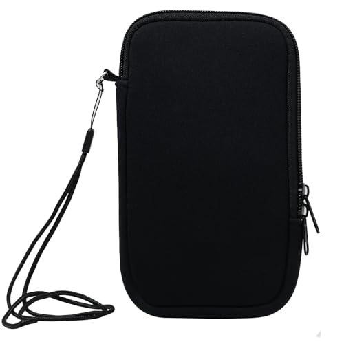 Supecesorio Handytasche für Smartphones, Neopren-Handy-Tasche fFür Telefone Bis Zu 7 Zoll, Handy Tasche Mit Umhängeband, Universelle Mit ReißVerschluss, 19,5 x 11,5 cm, Schwarz Supecesorio Handytasche für Smartphones, Neopren-Handy-Tasche fFür Telefone Bis Zu 7 Zoll, Handy Tasche Mit Umhängeband, Universelle Mit ReißVerschluss, 19,5 x 11,5 cm, Schwarz von Supecesorio