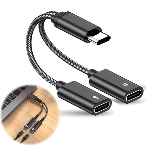 USB C Splitter 1 zu 2, USB C Kopfhörer Adapter und Laden, 2 in 1 C Splitter, Y Kabel Kopfhörer Adapter und Laden, für Sprechende Musik mit Phone 16/Pro/Max, Galaxy S24/S23, Xiaomi USB C Splitter 1 zu 2, USB C Kopfhörer Adapter und Laden, 2 in 1 C Splitter, Y Kabel Kopfhörer Adapter und Laden, für Sprechende Musik mit Phone 16/Pro/Max, Galaxy S24/S23, Xiaomi von Supecesorio