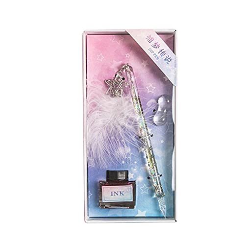 Glas Dip Pen Ink Set - Crystal Writing Pen with 15ml Ink Bottle/Pen Holder for Art, Signatures, Kalligraphie, Zeichnen, Dekoration, Geschenk for Beginners and Artist Glas Dip Pen Ink Set - Crystal Writing Pen with 15ml Ink Bottle/Pen Holder for Art, Signatures, Kalligraphie, Zeichnen, Dekoration, Geschenk for Beginners and Artist von Supefriendly