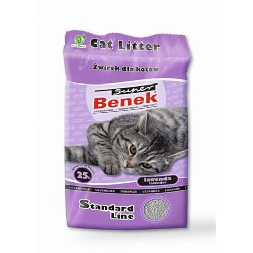 Certech Super Benek Standard Lavender - Cat Litter Clumping 25 l (20 kg) von Super Benek