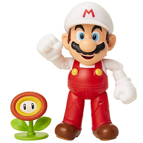 Nintendo Figur (10cm) W3 - Mario mit Fire Flower von Super Mario