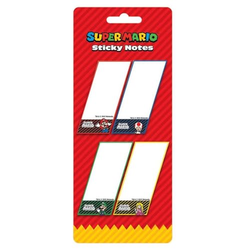 Super Mario (4 Colour) Sticky Note /Merch von Super Mario