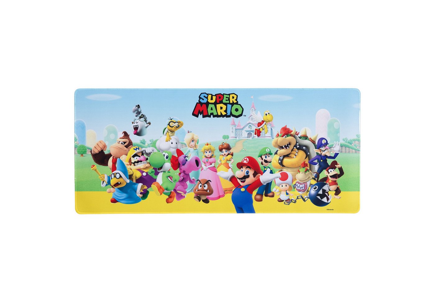 Super Mario Mauspad Super Mario Luigi Peach Bowser XL Gaming Mousepad 79 x 35 cm Super Mario Mauspad Super Mario Luigi Peach Bowser XL Gaming Mousepad 79 x 35 cm von Super Mario