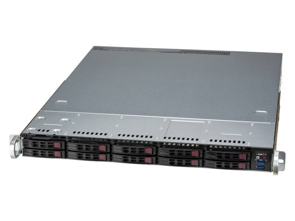 Supermicro 1U 10x2.5 hot-swap SAS3/SATA/NVMe drive 2x860W Supermicro 1U 10x2.5 hot-swap SAS3/SATA/NVMe drive 2x860W von Super Micro