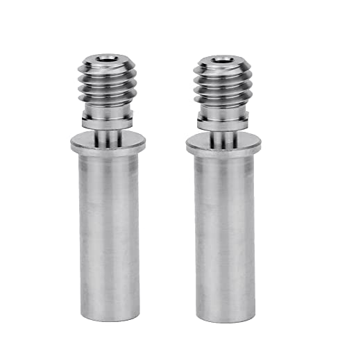 Super Print 2Pcs i3 Mega/Vyper Titanlegierung Heatbreak, hohe Temperatur Smooth Heat Break für Kobra Max/Kobra 2/Neo/Kobra 2 Pro/Plus/Max/i3 Mega/Mega S/X/Pro/Vyper/Chiron Hotend. (Titanium Alloy) von Super Print