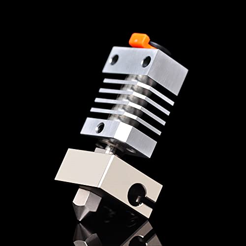 Super Print Ender 3 All Metal Hotend MK8 Platted Kupfer Düse Heizblock Titanium alloy Heat Break für Ender 3/Ender 3 V2/Max/Ender 5/Pro CR-10 CR10S CR-10 S4, S5. (Plated Copper Kit) von Super Print