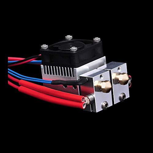 Super Print Upgrade 2 in 2 Out Extruder 24V 40W Dual Color Cooling Chimera Hotend Titanium Alloy Heat Break Upgrade Multi Color for 3D printer.(24V) von Super Print