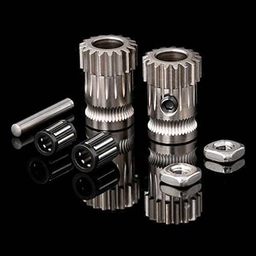 Super Print gehärteter Stahl Antriebsrad Upgrade Hardened Steel Nickel Plated Gear kompatibel mit Upgrade Prusa i3 MK2/MK2S/MK2.5 MK3S 3D-Drucker. (Typ1) von Super Print