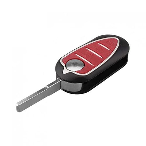 Autoschlüssel-Fernbedienung Gehäuse Schlüssel für Alfa Romeo Mito Giulietta 159 GTA Schlüsselanhänger Rot SIP22 Blade 3Knopf Klappbare Schale umdrehen Abdeckung Fall von Super1
