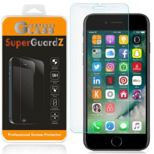 SuperGuardZ [2er-Pack] Displayschutzfolie für iPhone SE (2nd Gen, 2020) / iPhone 8 / iPhone 7 Displayschutz aus gehärtetem Glas [Augenschutz], 9H, 0,3 mm, kratzfest, blasenfrei [ ] von SuperGuardZ