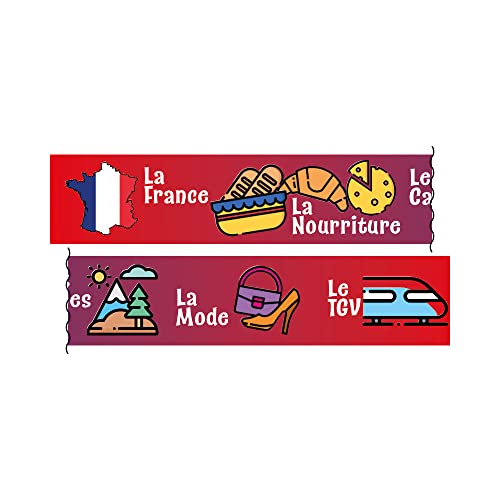 Französische Kultur-Symbole, für Klassenzimmer von SuperStickers