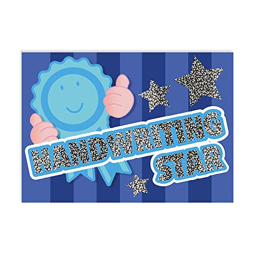 Postkarte: Handschrift Stern - Sparkling von SuperStickers