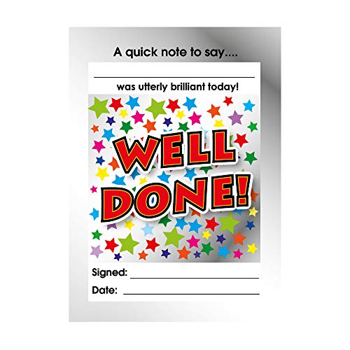 SuperStickers Belohnungsnotizblock für Lehrer – "Utterly Brilliant - Well Done" 60 Blatt von SuperStickers