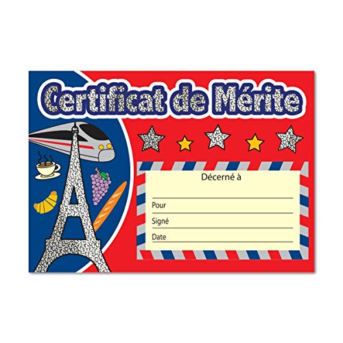 SuperStickers DMC14248 Zertifikat De Merite Sparkling French Certificate von SuperStickers