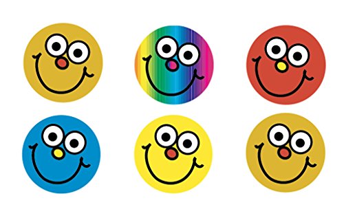 SuperStickers Runde Mini Smiley Gesicht Belohnungsaufkleber 234 Stück von SuperStickers