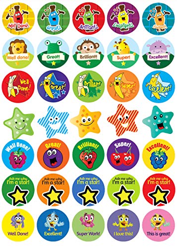 SuperStickers Scratch 'n' Sniff Smelly Reward Aufkleber, 350 Stück, mit mehreren Nachrichten, Bildern und Gerüchen. von SuperStickers