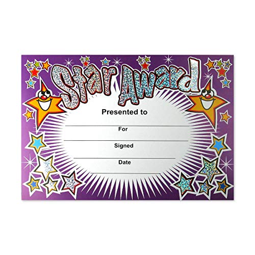 SuperStickers Star Award Sparkling Zertifikat, DMC10014, 20 x A5 Zertifikate von SuperStickers