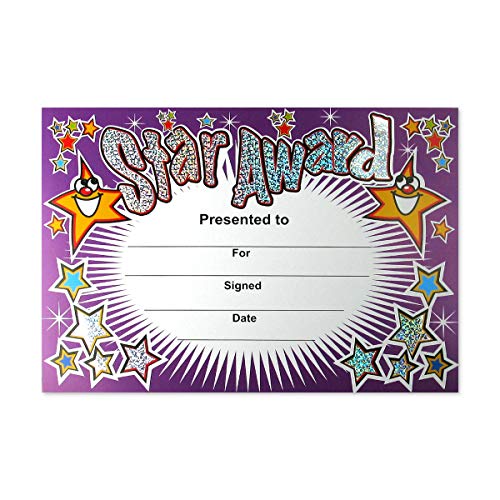 SuperStickers Star Award Sparkling Certificate, DMC10014, 20 x A5 Zertifikate von SuperStickers