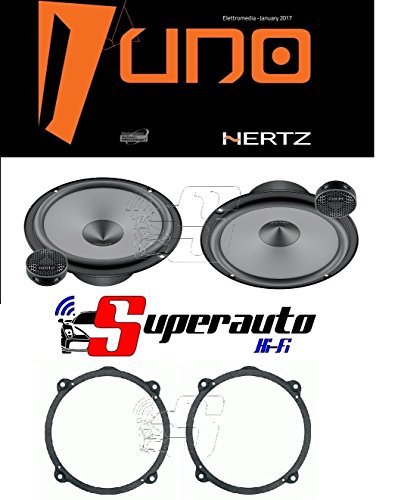 Hertz Linie UNO K165 K 165 Lautsprecher-Set für Auto-Lautsprecher 165 mm + Halterungen für Alfa 147 vorne oder hinten 165 cm von Superauto hi-fi