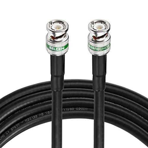 Superbat 12G SDI Kabel 3m, 4K UHD SDI Video Kabel 75ohm BNC Kabel unterstützt 6G 12Gbit/s und 4K 60 fps Übertragung, für Video Sicherheitskamera, SDI Konverter von Superbat