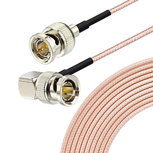 Superbat 3G/HD SDI-Kabel BNC-Kabel (30 cm, 75 Ω) für Kameras und Videoausrüstung, unterstützt HD-SDI/3G-SDI/4K/8K, SDI-Videokabel (gerade auf rechtwinklig, 1 Stück) von Superbat