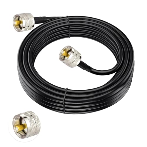 Superbat 3m PL259 Überbrückungskabel Low loss UHF VHF Kabel 50 Ohm CB Funk kabel, UHF Stecker zu Stecker für CB Radio, Antennenanalysator, Wlan, SWR Meter, Amateurfunk, Kurzwellenradio Superbat 3m PL259 Überbrückungskabel Low loss UHF VHF Kabel 50 Ohm CB Funk kabel, UHF Stecker zu Stecker für CB Radio, Antennenanalysator, Wlan, SWR Meter, Amateurfunk, Kurzwellenradio von Superbat
