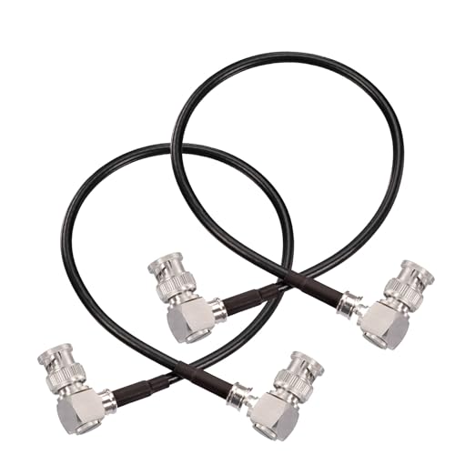 Superbat BNC Kabel 3G/6G/HD SDI Kabel 30cm 2Stk Belden 1855A Kabel 75ohm BNC Stecker auf Stecker (beide der Rechte Winkel) SDI Video Kabel für HD-SDI/3G-SDI/4K Kamera Broadcast CCTV Monitor von Superbat