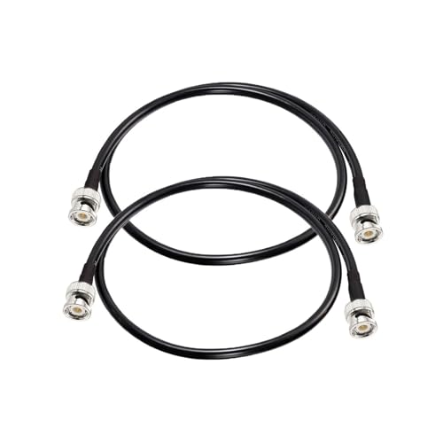 Superbat 60cm RG58 Koaxialkabel BNC Stecker auf BNC Stecker 50 Ohm für CB Funk Kabel Handheld Ham Radio Antenne Tuner Scanner Generator, 2 Stück Superbat 60cm RG58 Koaxialkabel BNC Stecker auf BNC Stecker 50 Ohm für CB Funk Kabel Handheld Ham Radio Antenne Tuner Scanner Generator, 2 Stück von Superbat