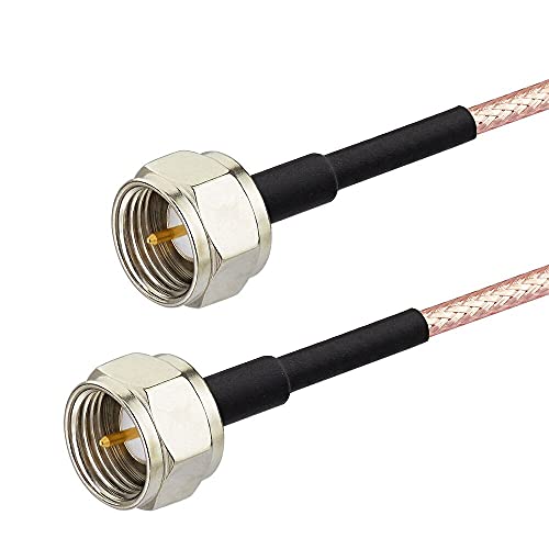 Superbat F-Type TV Kabel 75 Ohm 1m F Stecker auf F Stecker TV Koaxialkabel für TV Modem Tuner High-Speed Internet, Breitband und Digital TV Antenne, Satelliten Verlängerungkabel 1 Stück Superbat F-Type TV Kabel 75 Ohm 1m F Stecker auf F Stecker TV Koaxialkabel für TV Modem Tuner High-Speed Internet, Breitband und Digital TV Antenne, Satelliten Verlängerungkabel 1 Stück von Superbat