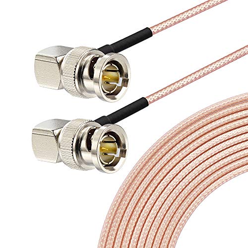 Superbat HD 3G SDI Kabel BNC Kabel 3 m 75 Ohm für Kameras, Konverter, Videoausrüstung, unterstützt HD-SDI/3G-SDI/4K SDI Videokabel (beide rechtwinklig, 1 Stück) von Superbat