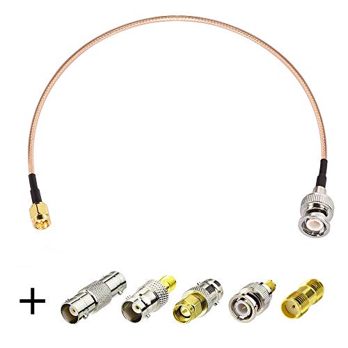 Superbat SMA auf BNC Kabel 50cm SMA Stecker auf BNC Stecker RG316 Kabel + 5 Stück Adapter Kit SMA auf BNC Kabel SMA BNC Adapter Kit für Antennen Wireless LAN Geräte WiFi Radio Externe Antenne Superbat SMA auf BNC Kabel 50cm SMA Stecker auf BNC Stecker RG316 Kabel + 5 Stück Adapter Kit SMA auf BNC Kabel SMA BNC Adapter Kit für Antennen Wireless LAN Geräte WiFi Radio Externe Antenne von Superbat