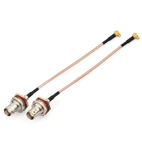 Superbat MCX auf BNC Kabel 15cm MCX Stecker Rechtwinklig auf BNC Buchse Adapter RG316 Kabel (2 Stück) Antenne Verlängerungskabel für RF Anwendungen SDR Antenne Amateur Radio HAM Radio von Superbat